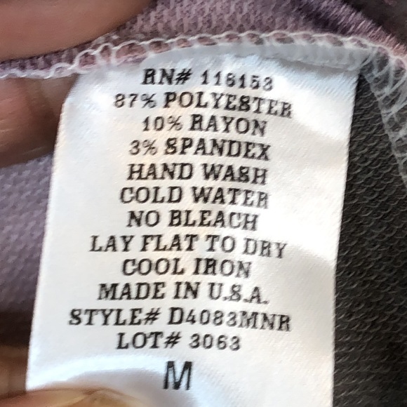 NWT Thyme + Honey Womens Swing Purple & Gray Tie Dye Top SIZE MEDIUM - Picture 3 of 7